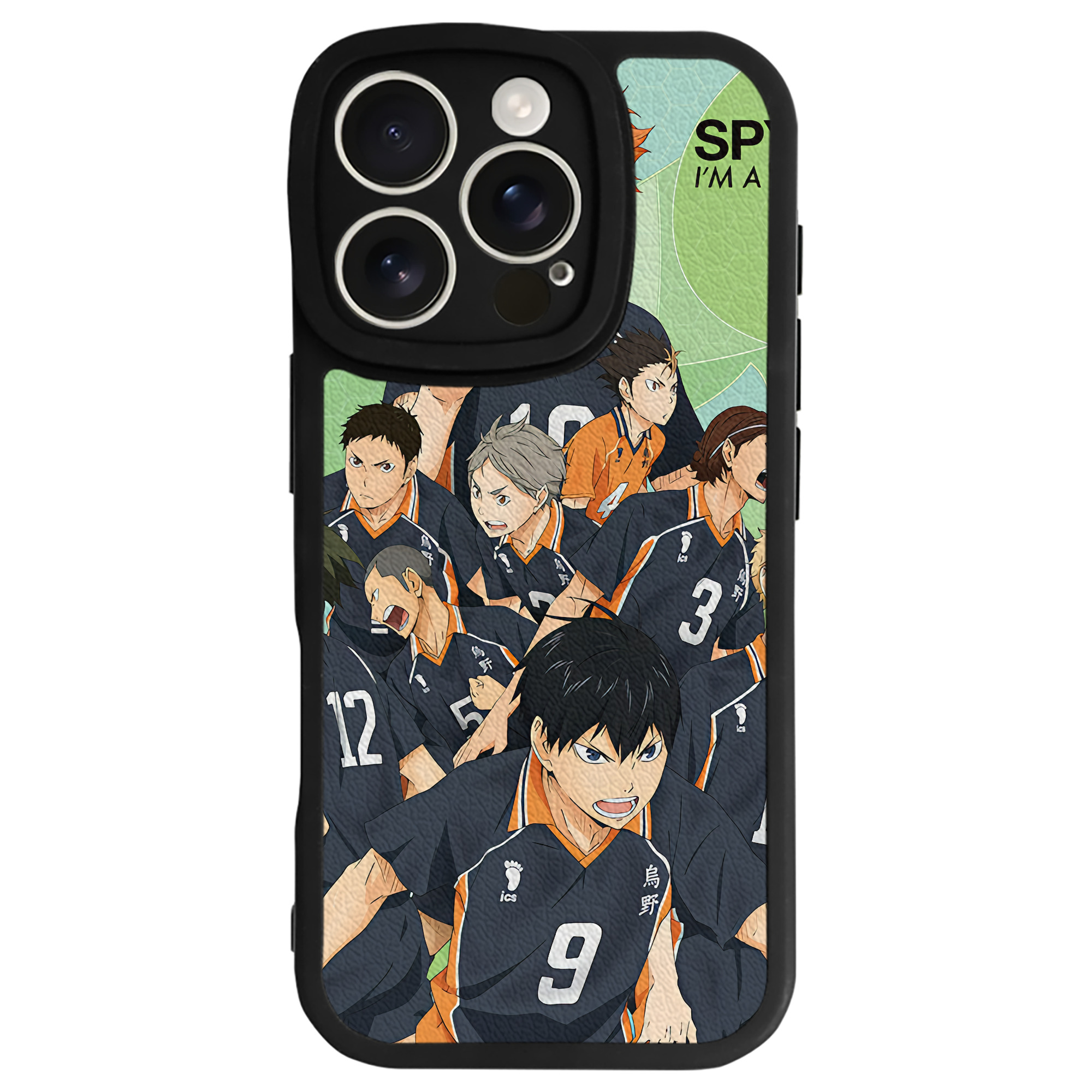 （画像用） ハイキュー!! Haikyu!! 【iPhone 16シリーズ対応】シリコンスマホケース（レザー調） 材質：シリコン
